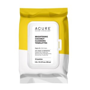 Acure -Brightening Coconut Cleansing Towelettes